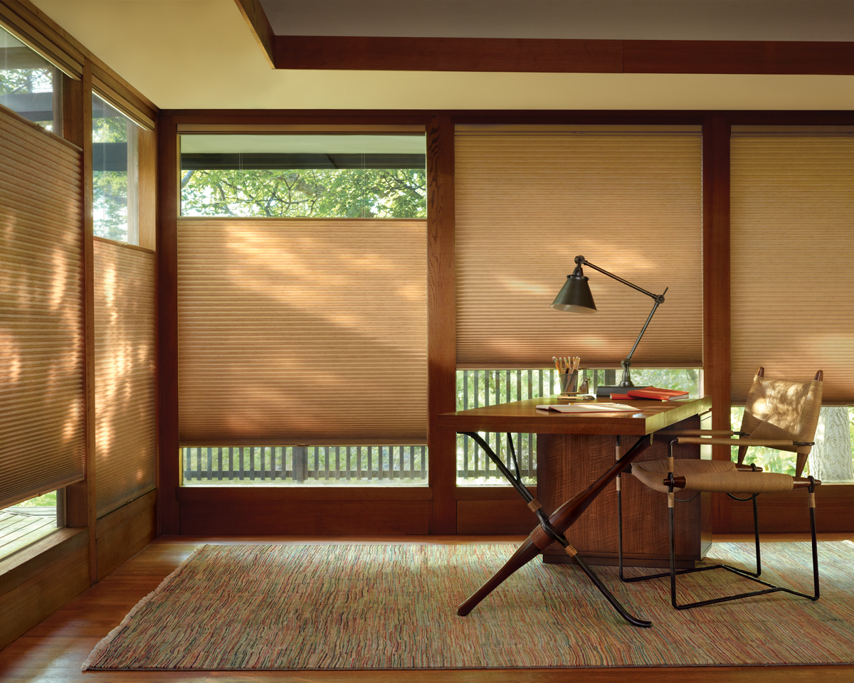 energy efficient honeycomb shades with top down bottom up in Centennial CO