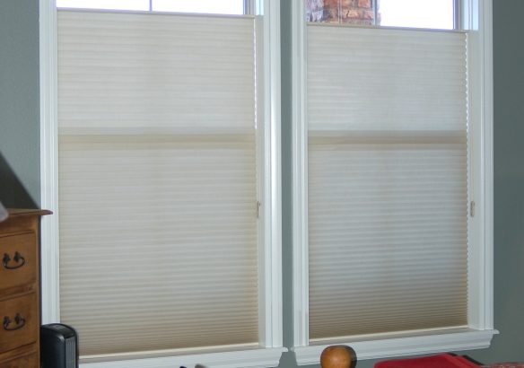 white cellular shades with top down bottom up for Denver CO home
