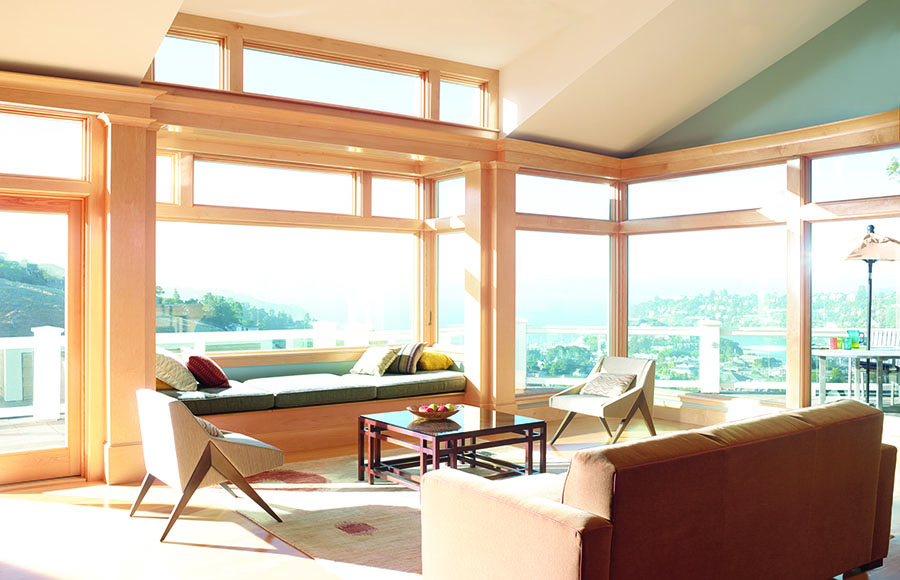 floor to ceiling windows without window coverings in Denver CO