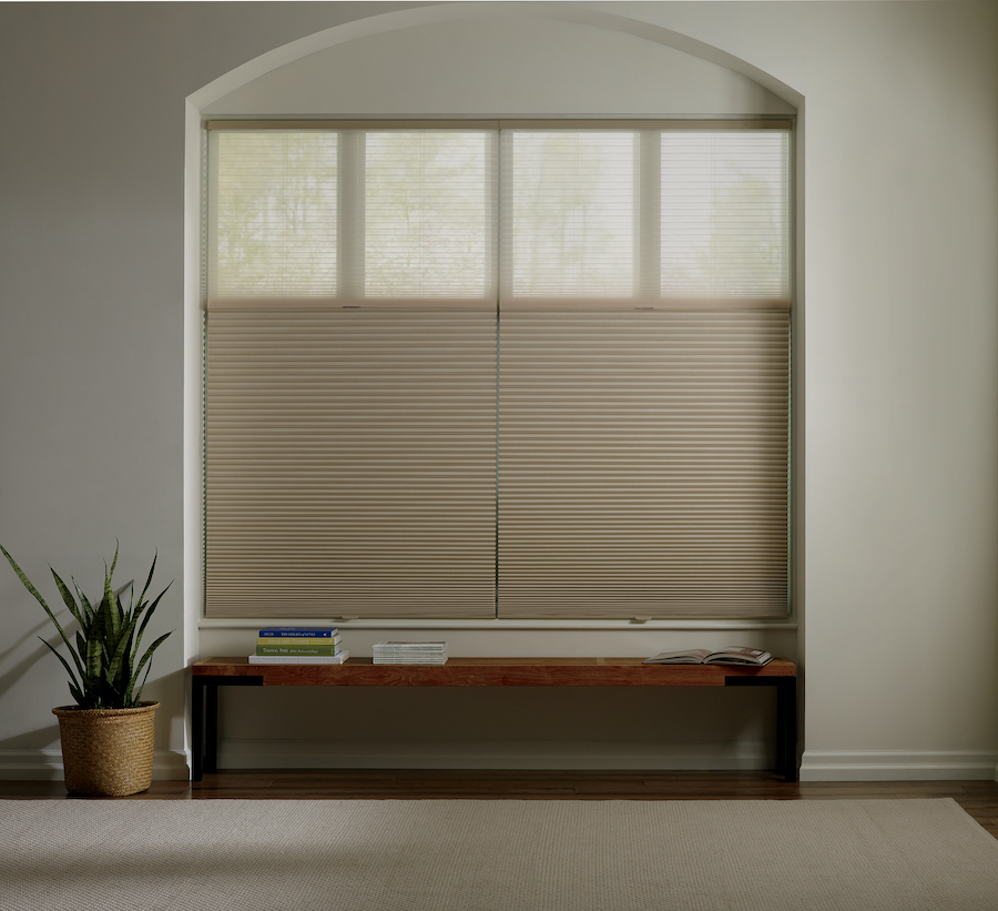 cellular shades with dual shade features for top down bottom up atmosphere in Denver CO