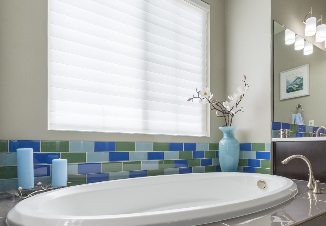 bathroom white shades hunter douglas silhouette shades englewood 80113