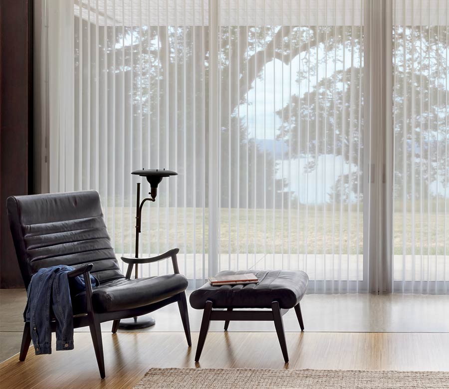 best window treatments for large windows vertical shades Englewood 80113