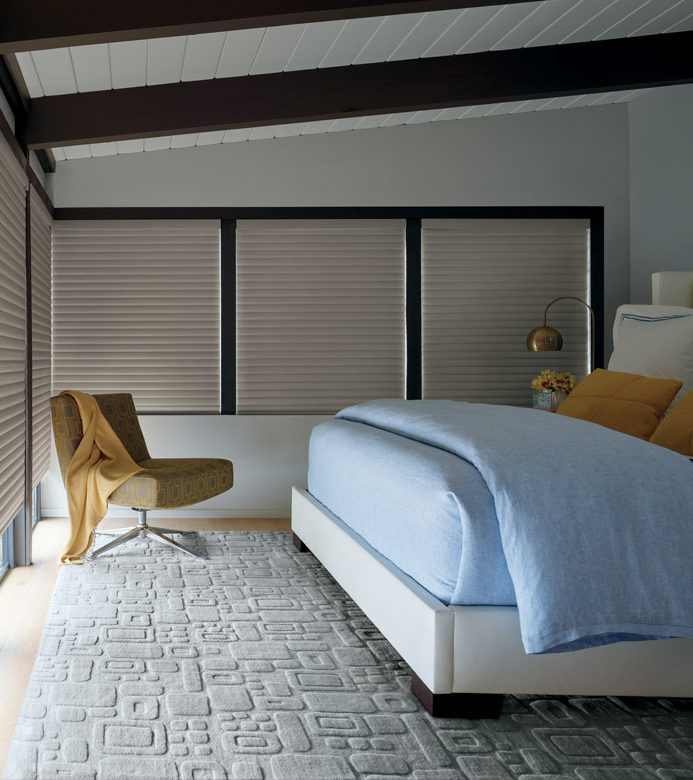 Westminster CO bedroom with blackout blinds for good sleep and energy efficiency