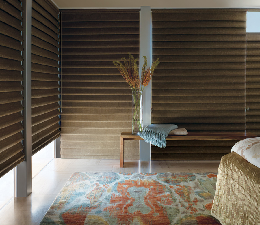 modern roman shades for bedroom room darkening Denver CO