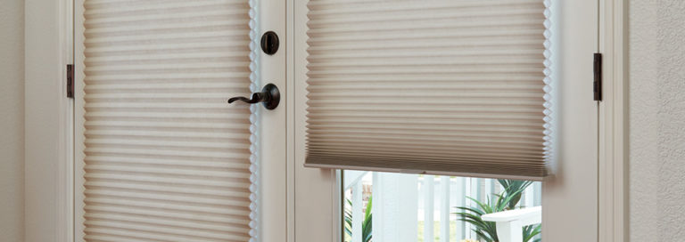 french door shades honeycomb shades Hunter Douglas Denver 80238