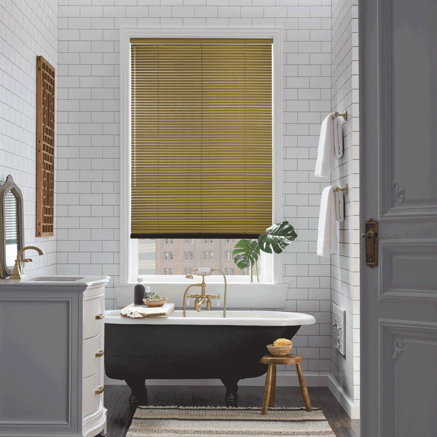 aluminum blinds bathroom design Hunter Douglas blinds Denver 80238