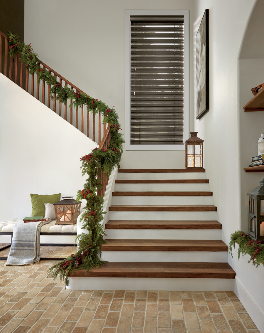 beautifully decorated entrywayHunter Douglas Denver 80209