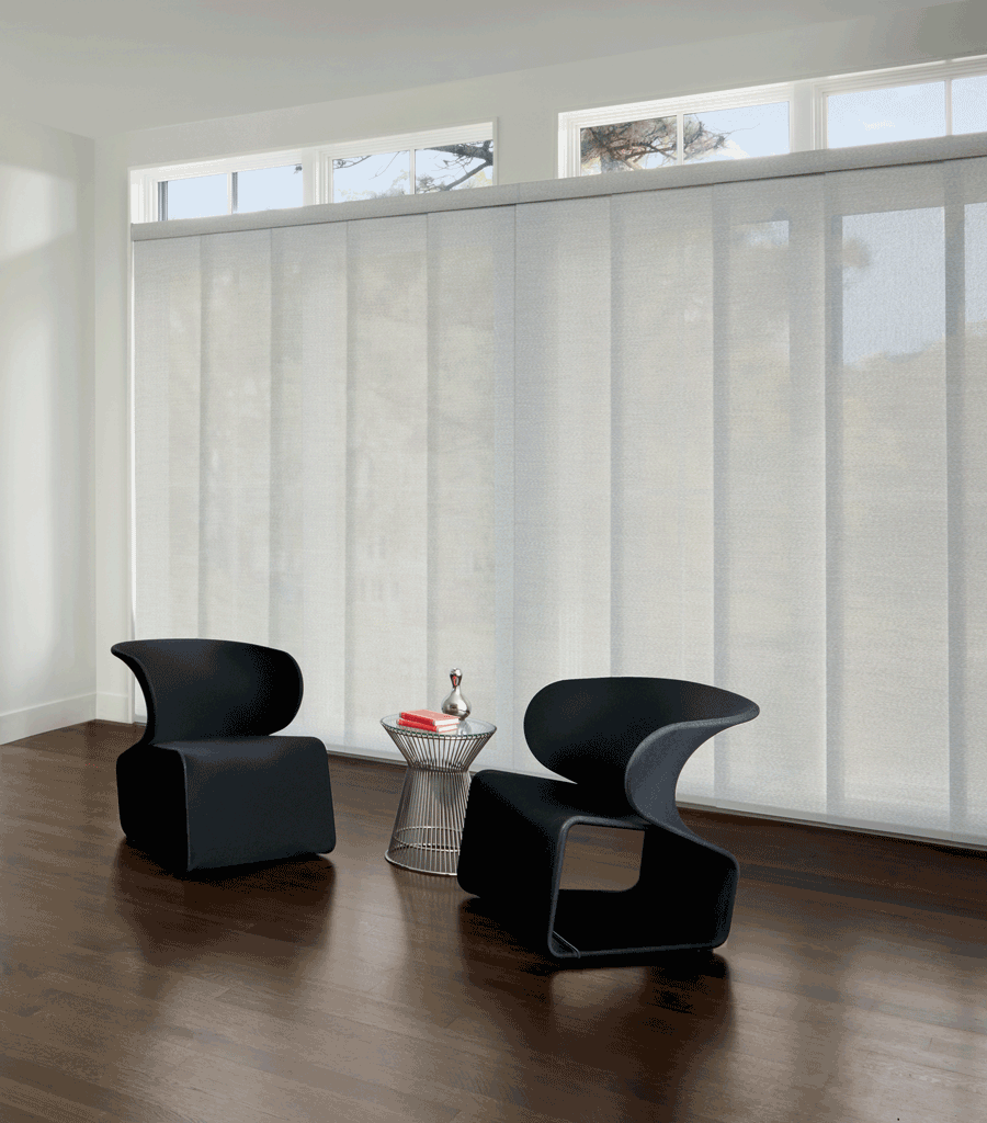 glass door window treatments gliding panels for covering doors Hunter Douglas Englewood 80113