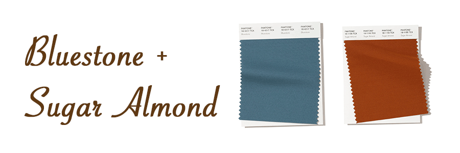 bluestone and sugar almond spring color pairings