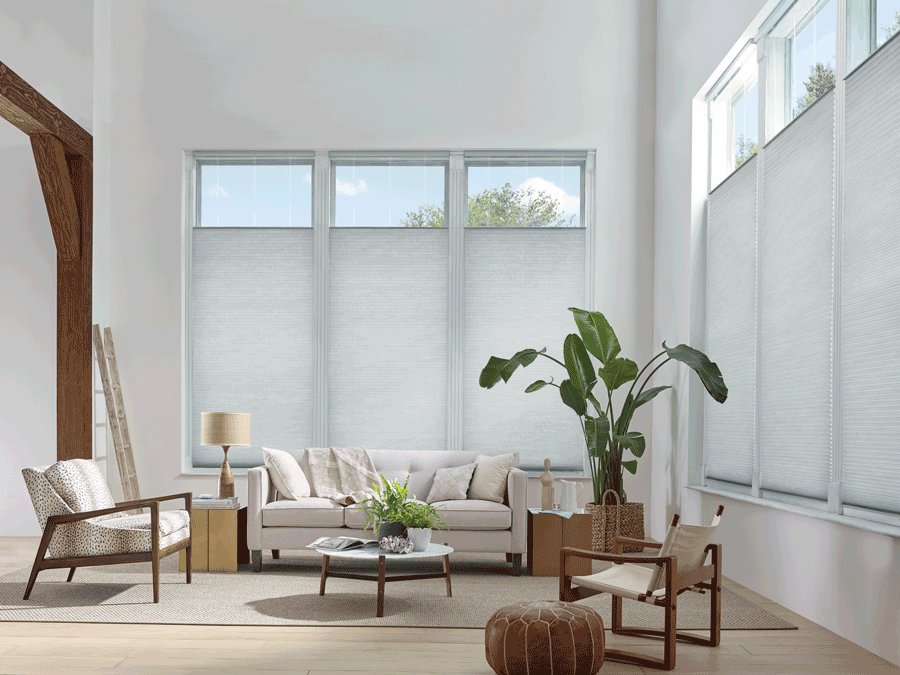 living room shades with top down bottom up Denver CO