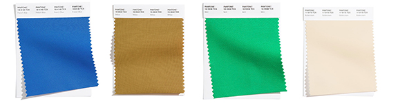 Colorful fabric swatches