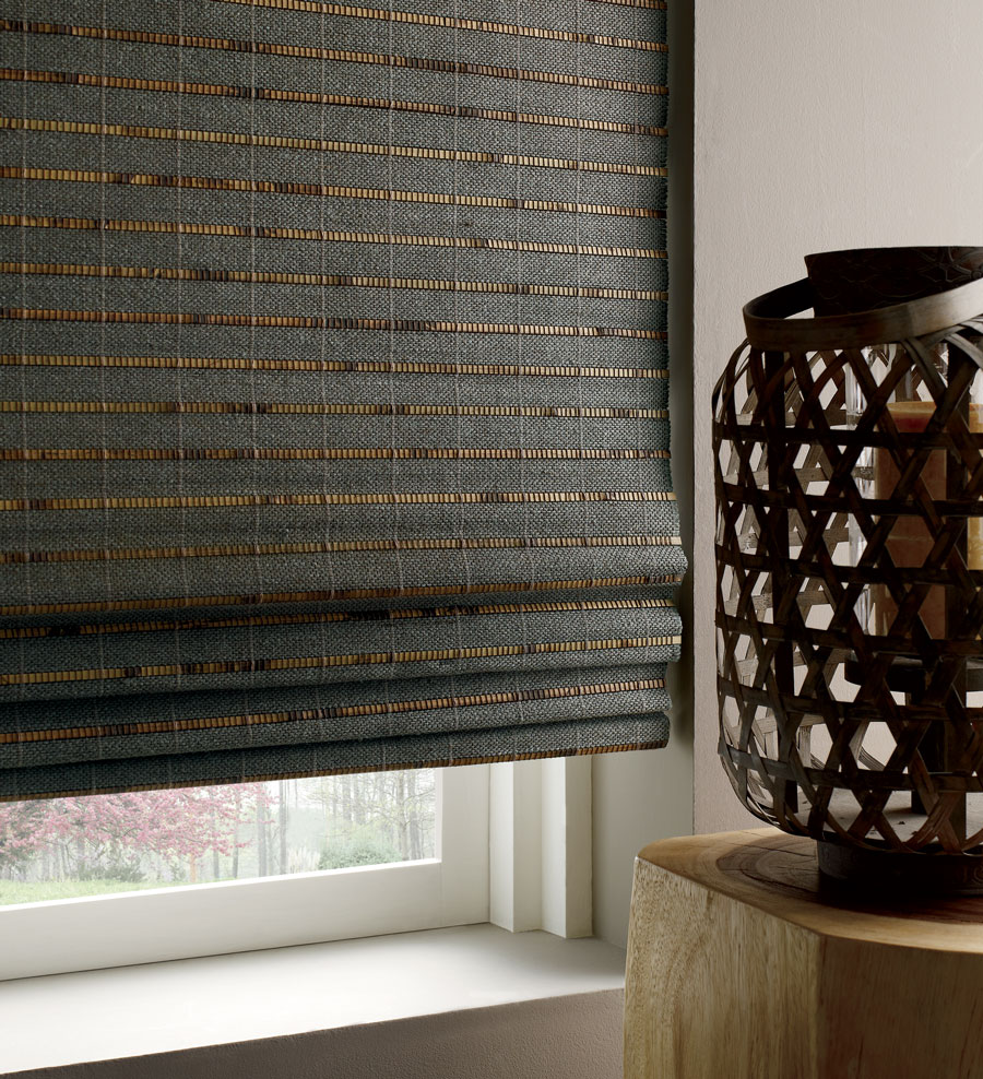 woven woods fabrics on window in Denver CO home