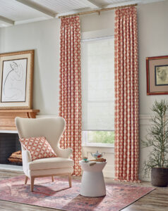 bold drapery in colorado home