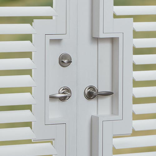 door handle cut-outs for french door handles