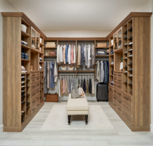walk-in closet custom storage built-in for Denver homes