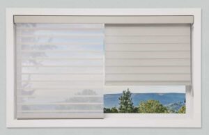 silhouette shade features compare open shades with sheer fabrics and closed vanes of window shade next to each other