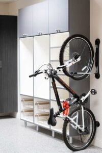 wall rack for storing bike in garage