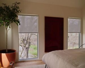 Hunter Douglas roller shades in Denver, CO home