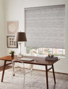 woven texture roller shades home office Denver Colorado