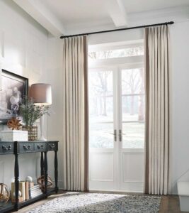 Custom vertical drapes in Denver, CO home