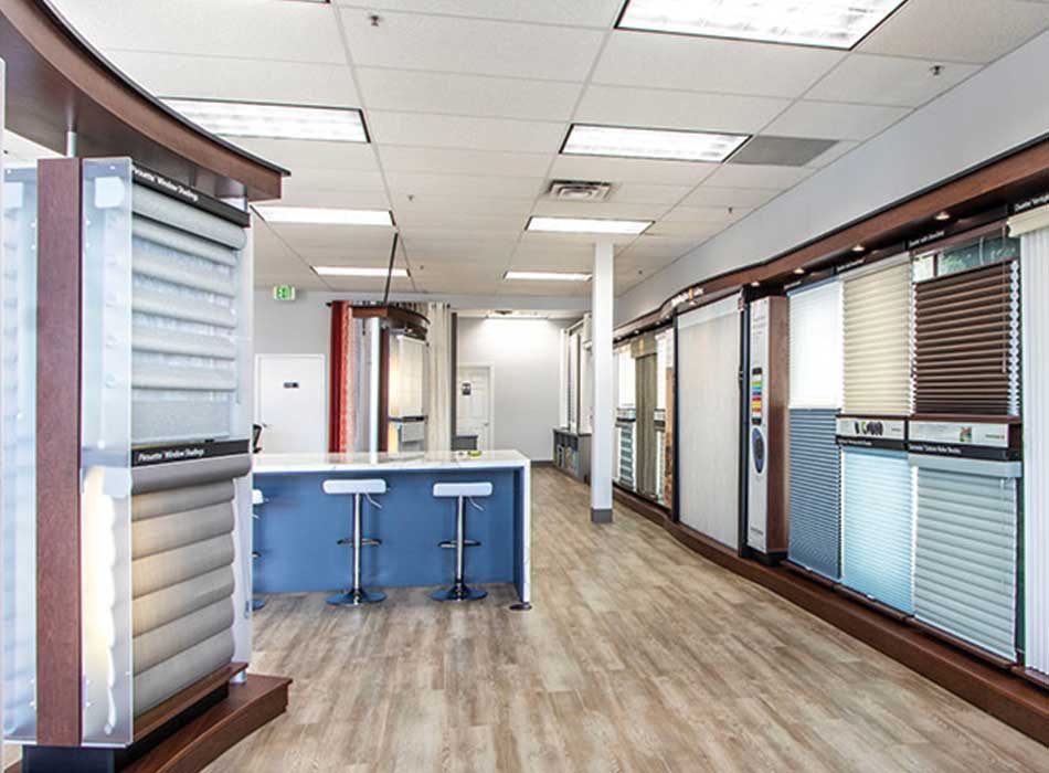 interior rocky mountain shutters shades and closets showroom