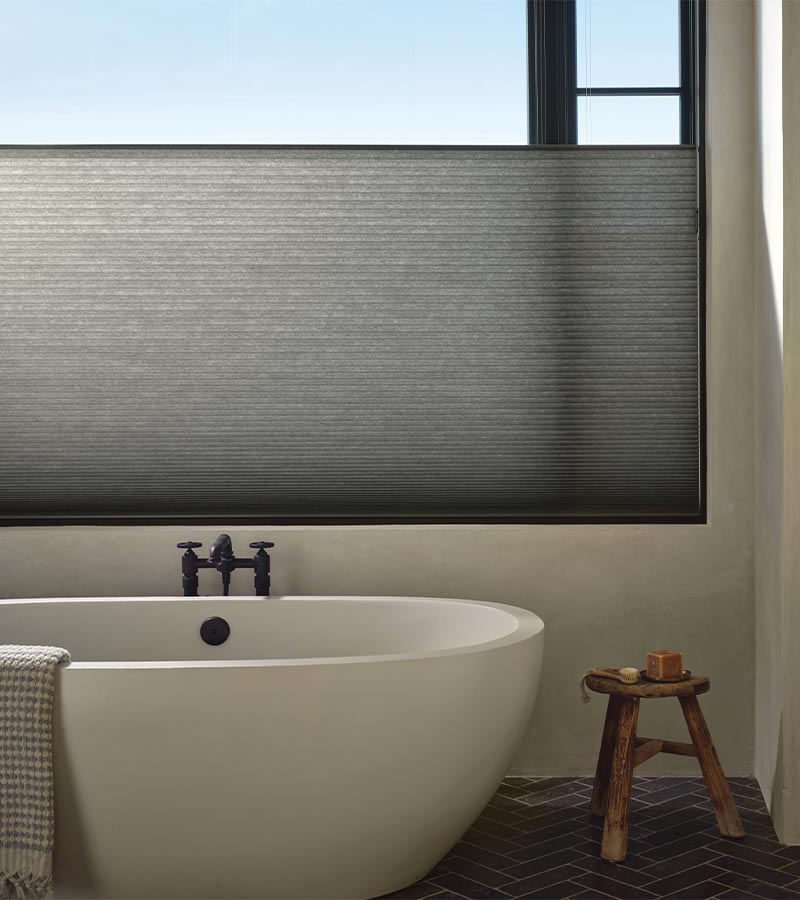 bathroom gray top down bottom up shades