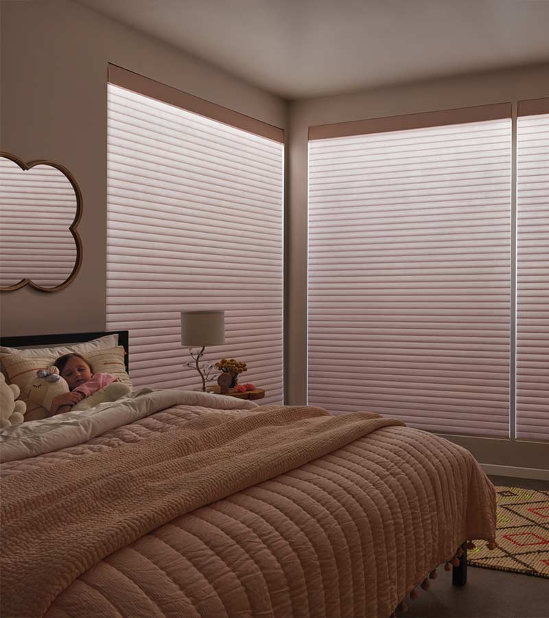 aura-illuminated-shades-sonnette-hunter-douglas-shades-rocky-mountain-shutters-shades-and-closets bedroom windows with aura illuminating roller shades