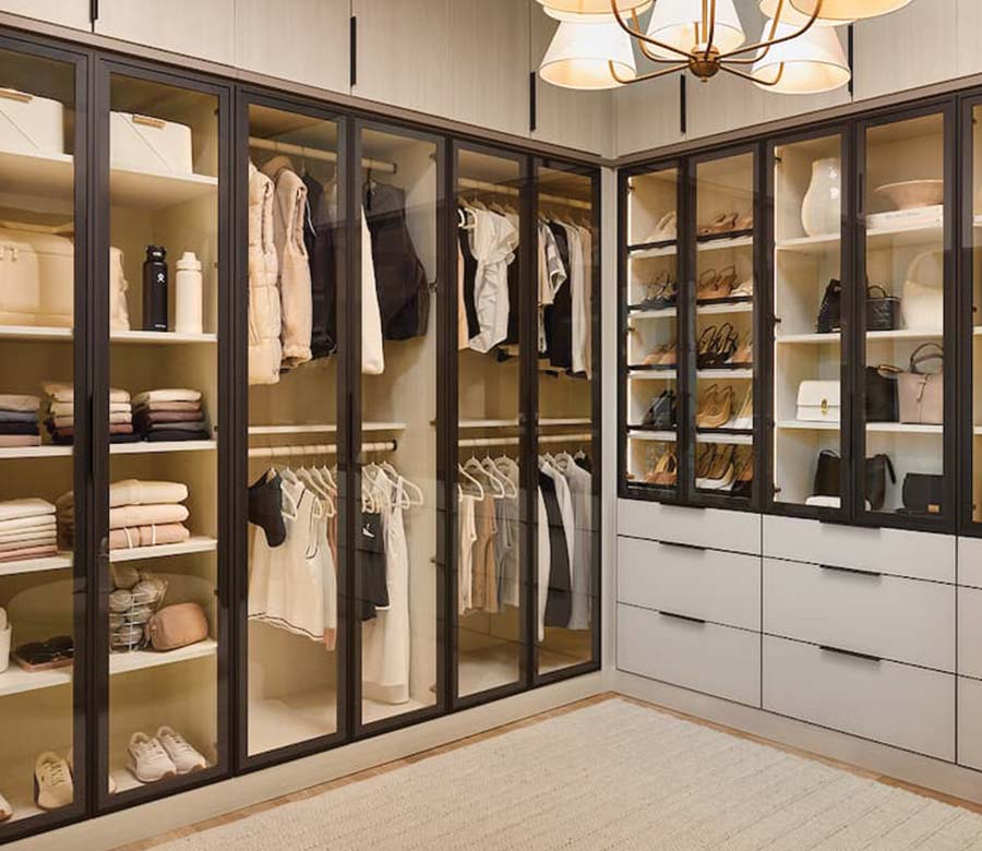 glass doors on walk in closet rocky mountain shutters shades and closets