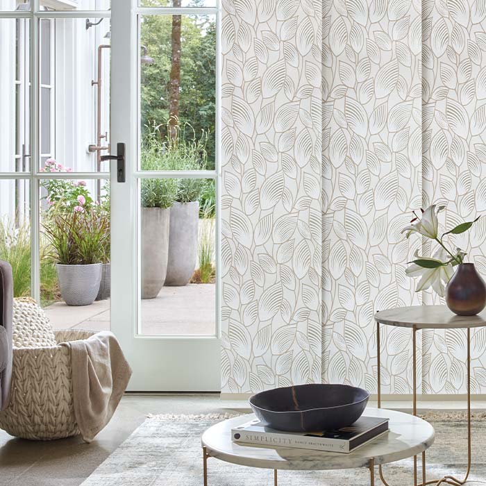 modern vertical window panels for patio doors