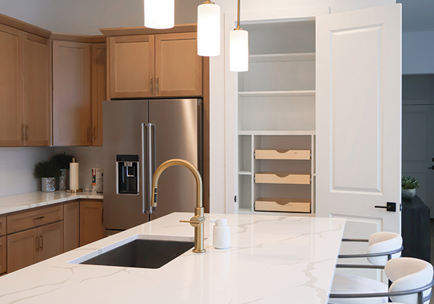 updated custom pantry after