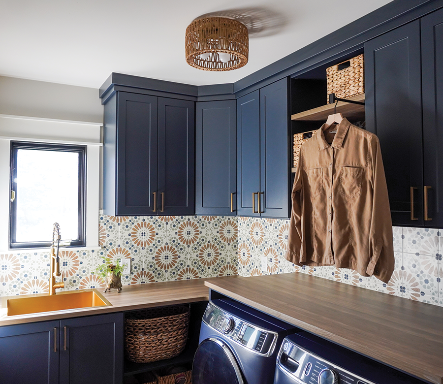 built in cabinets custom laundry storage