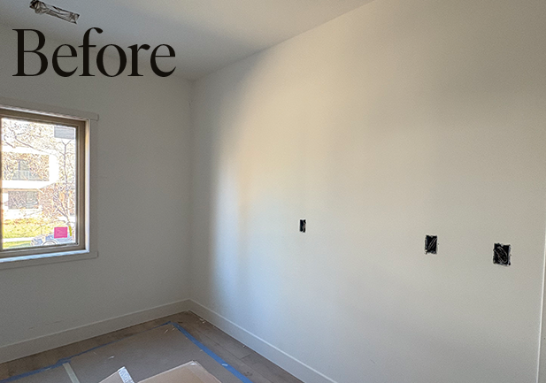 before walk-in closet view